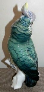 Karl Ens Porcelain Large Cockatoo Parrot Figurine