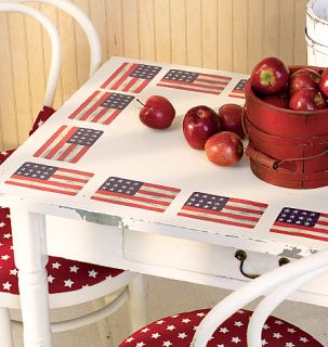 25 US Flag Wallies Decals American July 4th USA Flags Decals Stickers