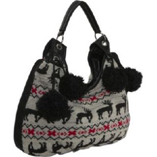 Handbags Ashley M Sweater Knit Hobo Bag Multi 