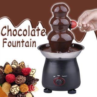35W 3 Tier Tower Chocolate Fondue Fountain Party Wedding Catering Home