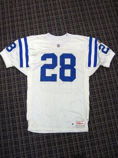 1995 Marshall Faulk Game Used & Signed Indianapolis Colts Jersey