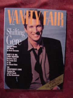 Vanity Fair May 1990 Richard Gere Sean Young M Fonteyn