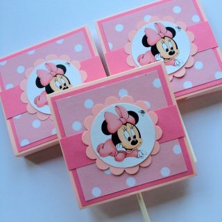  Minnie Mouse Lollipops Party Shower Favors Personalised x 10
