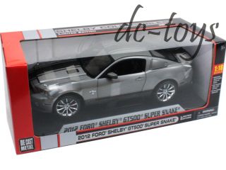 Shelby Collectibles 2012 Ford GT 500 Super Snake 1 18 Grey with Black
