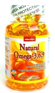  Omega 3,6,9 Fish Oil,1100mg 100 Softgels w Flaxseed&Primrose Oil&VE
