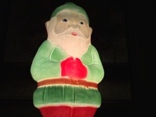 Vintage Don Featherstone Blowmold Gnome Lighted Christmas Elf Lighted