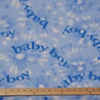 Baby Boy Blue Polar Fleece Fabric by The Yard