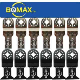 BQMAX 12 Blades Fein MultiMaster Bosch PS50 Mult tool Milwaukee Ridgid
