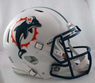 Miami Dolphins Riddell Revolution Speed Football Helmet