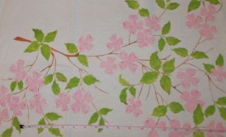 possibly for a tablecloth or pillowcase there is a branch with pink