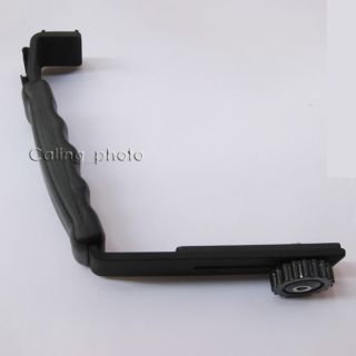 Flash Bracket with 2 Shoe for Canon Nikon Camera Video