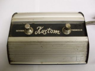 Vintage Kustom Guitar Amplifier Two Button Footswitch