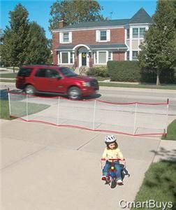 New Extendable Driveway Barrier Childs Safety Net Fence