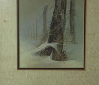 framed print winter birds fence rustic barbed wire