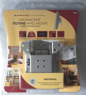 Sanus Systems Tilting Wall Mount Model VMF for Flat Screen TV Silver