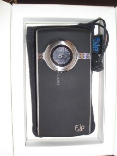 Flip Video UltraHD 8GB 120 MIN Video Camera Black Chrome Model U212OB