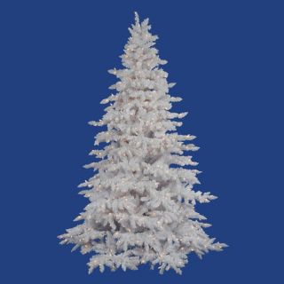 Vickerman Flocked White Spruce 54 Artificial Christmas Tree with