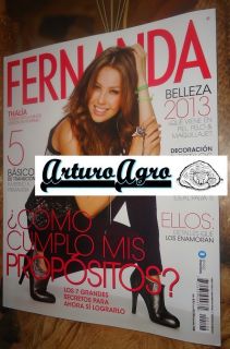 New Thalia Fernanda Mexican Magazine 2013 Mexico Spanish