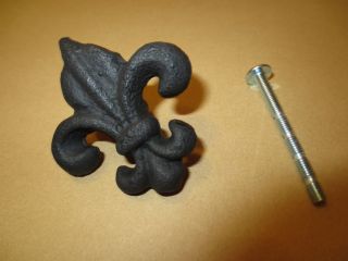 30 set rustic black cast iron fleur de lis cabinet knobs drawer pulls