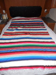 Beautiful Mexican Blanket Made in Mexico Tlaxcala Textiles