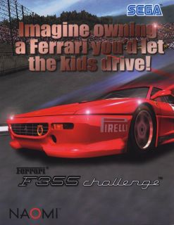 Arcade Sega Link Twin F 355 Challenge Ferrari 3 Screen Deluxe Driving