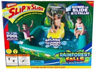 Wham O Rain Forest Falls Slip N Slide Play Center Water Slide Pool