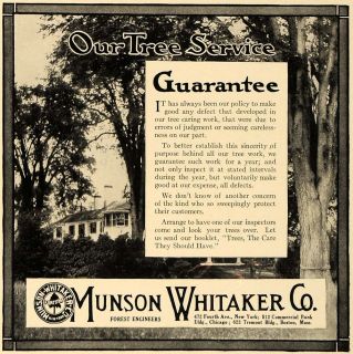  ad munson whitaker forest engineers tree service original advertising
