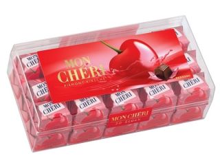 Ferrero Mon Cheri Liquor Filled Chocolate Covered Cherries Box 30 pcs