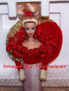 Barbie Golden Anniversary Doll Rose Flower Statue Fig