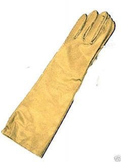 Metallic Gold Satin 15 inch Evening Prom Formal Gloves