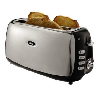   TSSTJCPS01 4 Slice Extra wide and Long Slot Stainlesss Steel Toaster