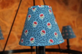 Pierre Deux Small Lamp Shade New Blue Souleiado French Country Print