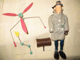 Vintage Inspector Gadget Action Figure with Accessories