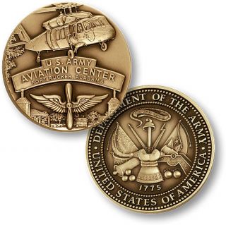 Fort Rucker Aviation Center Alabama Military Medal Coin