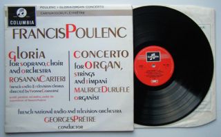 Sax 2445 Poulenc Gloria Organ Concerto Pretre EX EX