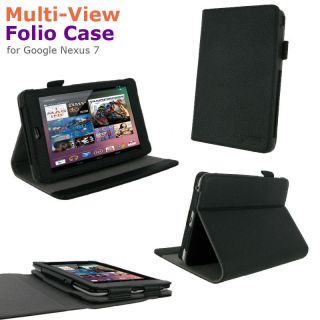  Multi Angle Folio Case Cover Stand for Google Nexus 7 Tablet