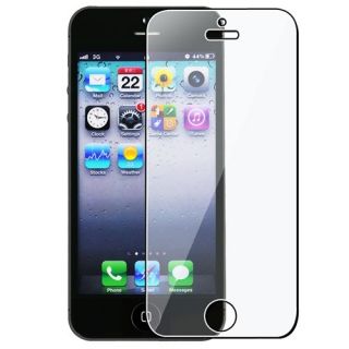 NEW WHITE CHROME HOLE HARD CASE COVER FOR APPLE IPHONE 5 + Screen