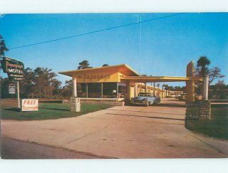  1980 OLD CARS & PAPAGAYA MOTEL Ft. Fort Walton Beach Florida FL u1611