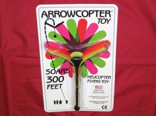 Arrowcopter Flying Toys   Rubber Band Powered Flyer, Slingshot Style