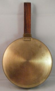Vintage Brushed Brass Silent Butler Ash Tray Crumb Catcher w Wood