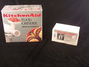 Kitchen Aid Food Grinder mixer attachment with Sausage Stuffer