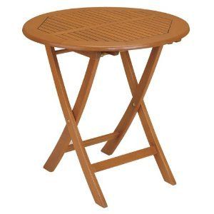  Hard Wood Table Folding Round NEW All Weather Outdoor Furniture Tables