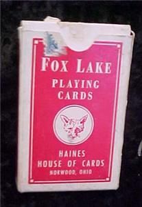 Fox Lake Magic Deck of Cards Haines HSE of Cards 9412