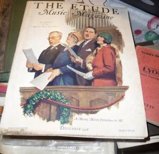 The Etude Music Magazine December 1928 Merry Christmas