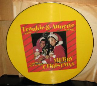 Frankie Avalon & Annette Funicello Merry Christmas Picture Disc & Red
