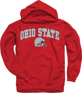 Ohio State Buckeyes Youth Red Football Helmet Hooded Sweatshirt