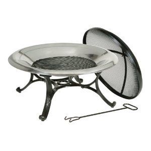 Deckmate Steel Fireplace Outdoor Firepit Pit Table Patio Camp Camping