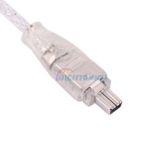  USB to Firewire IEEE 1394 Mini 4 Pin iLink Data Adapter Cable