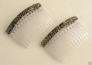 Side Combs Pair France Luxe Hair Comb New w Tags