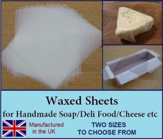 Waxed Paper Kraft Food Wrap Cheese Deli Freezer Paper Craft Soap